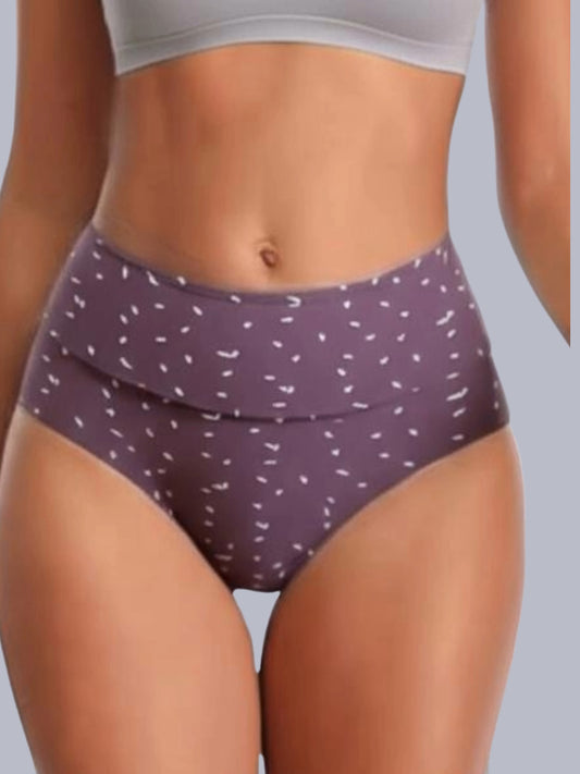 Eden High Rise Full Coverage Hipster Panty (Pack of 1) -Brown Printed