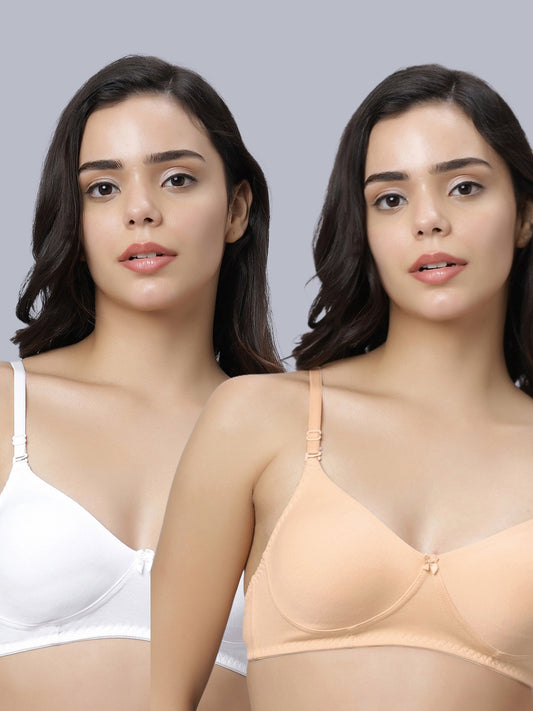 Eden103 Full Coverage Non Padded  Bra (pack of 2)
