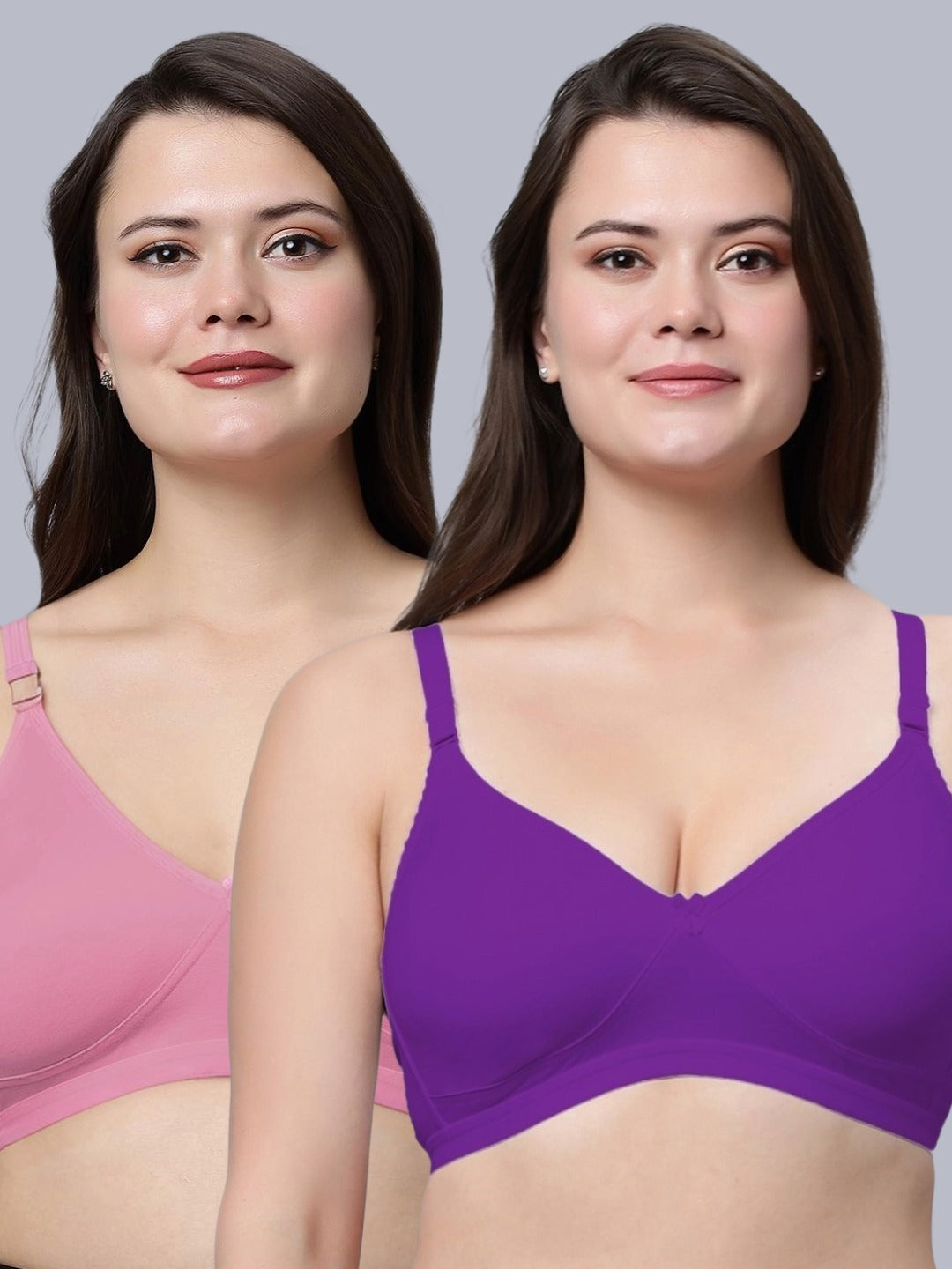 Eden08 Non Padded Full Coverage Bra (Pack of 2)