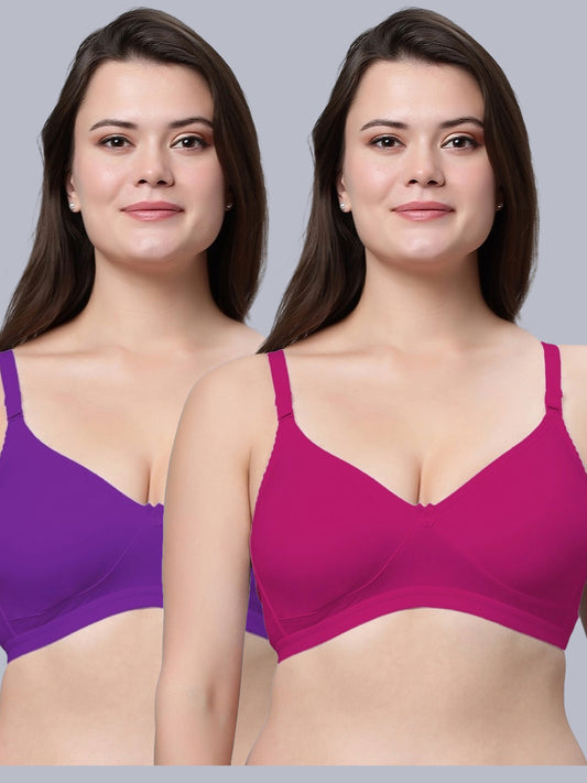Eden08 Non-Padded Full Coverage Bra (Pack of 2)
