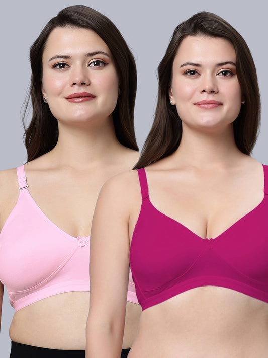 Eden08 Non-Padded Full Coverage Bra (Pack of 2)