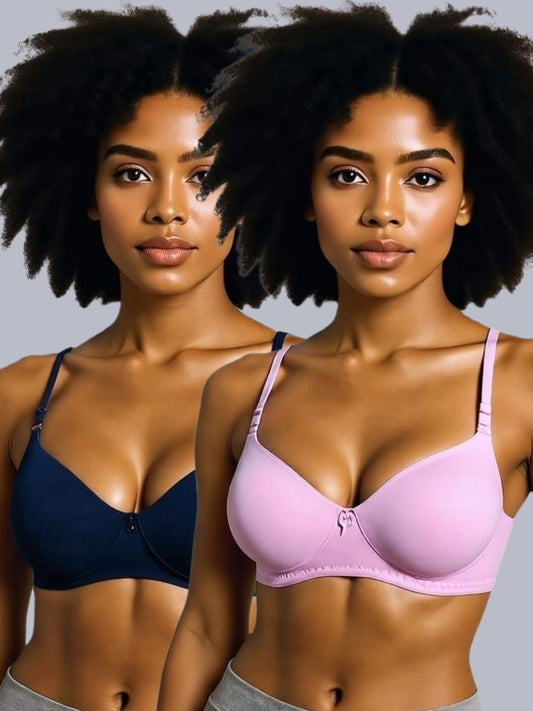 Wirefree Non Padded Cotton Medium Coverage Tshirt Bra Eden 108