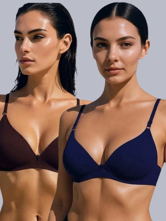 Wirefree Non Padded Cotton Medium Coverage Tshirt Bra Eden 302
