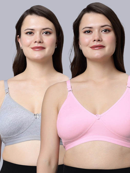 Eden08 Non-Padded Full Coverage Bra (Pack of 2)