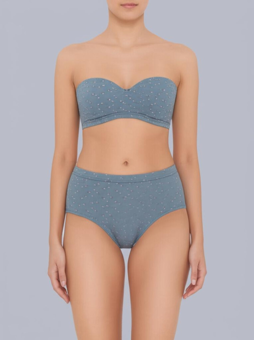 Eden Medium Rise Full Coverage Hipster Panty (Pack of 1) - Teal Green printed