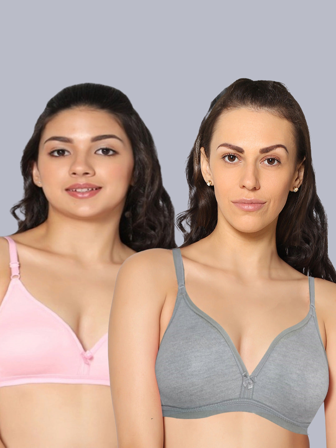 Eden02 Non Padded Medium Coverage Bra (Pack of 2)