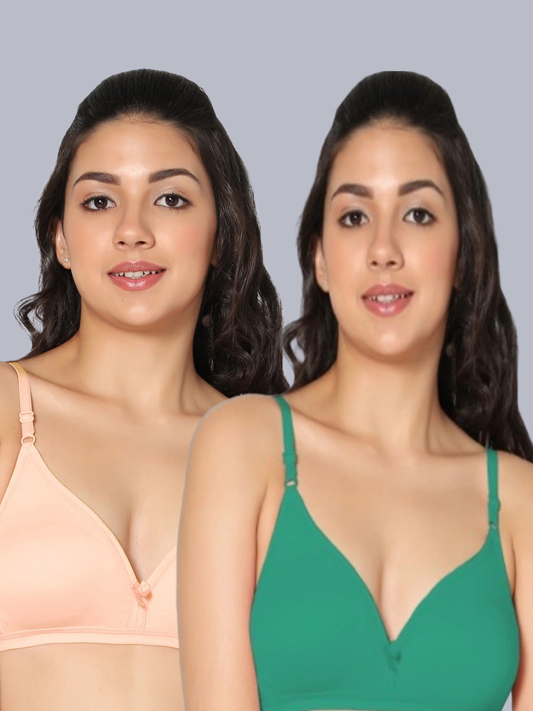Eden02 Non Padded Medium Coverage Bra (Pack of 2)