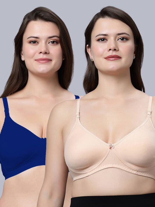 Eden08 Non-Padded Full Coverage Bra (Pack of 2)